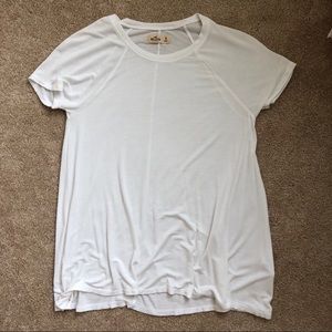 Hollister Basic White Tee - EUC